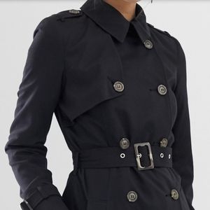 NY& co black trench coat XL